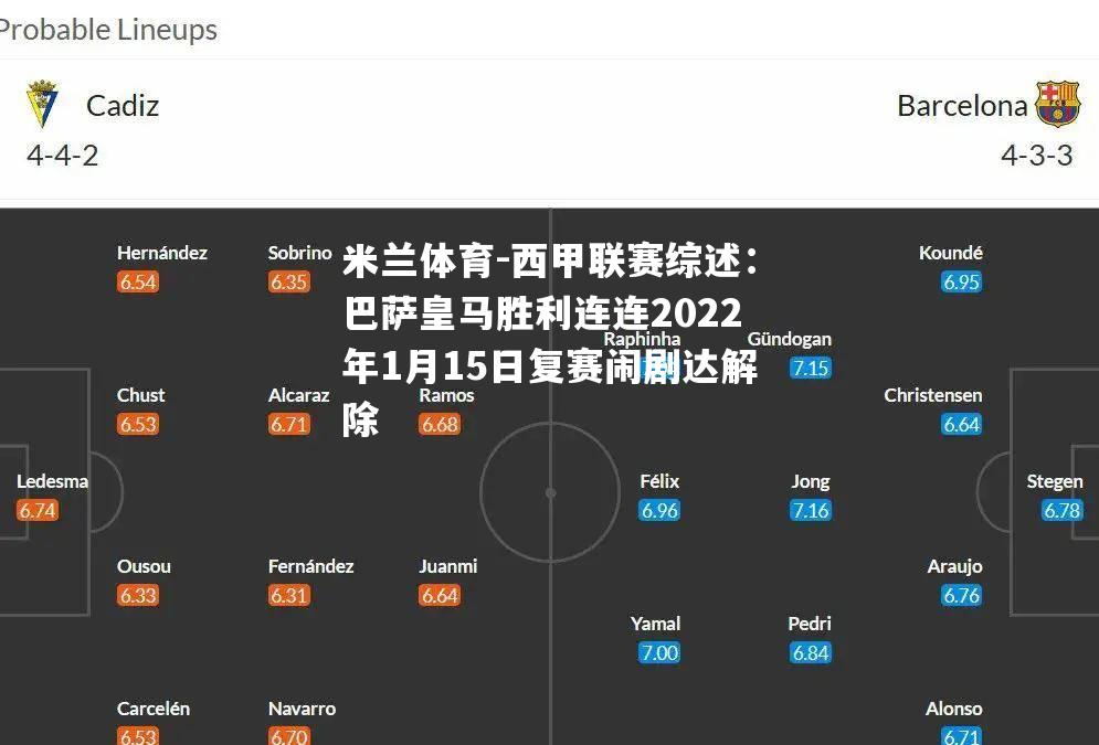 西甲联赛综述：巴萨皇马胜利连连2022年1月15日复赛闹剧达解除